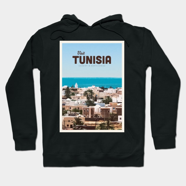 Visit Tunisia Hoodie by Mercury Club